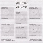 Table for Six: All Quiet? # 3